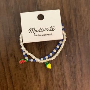 Madewell two - pack enamel fruit stretch bracelet set